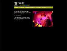 Tablet Screenshot of onefinalnote.com